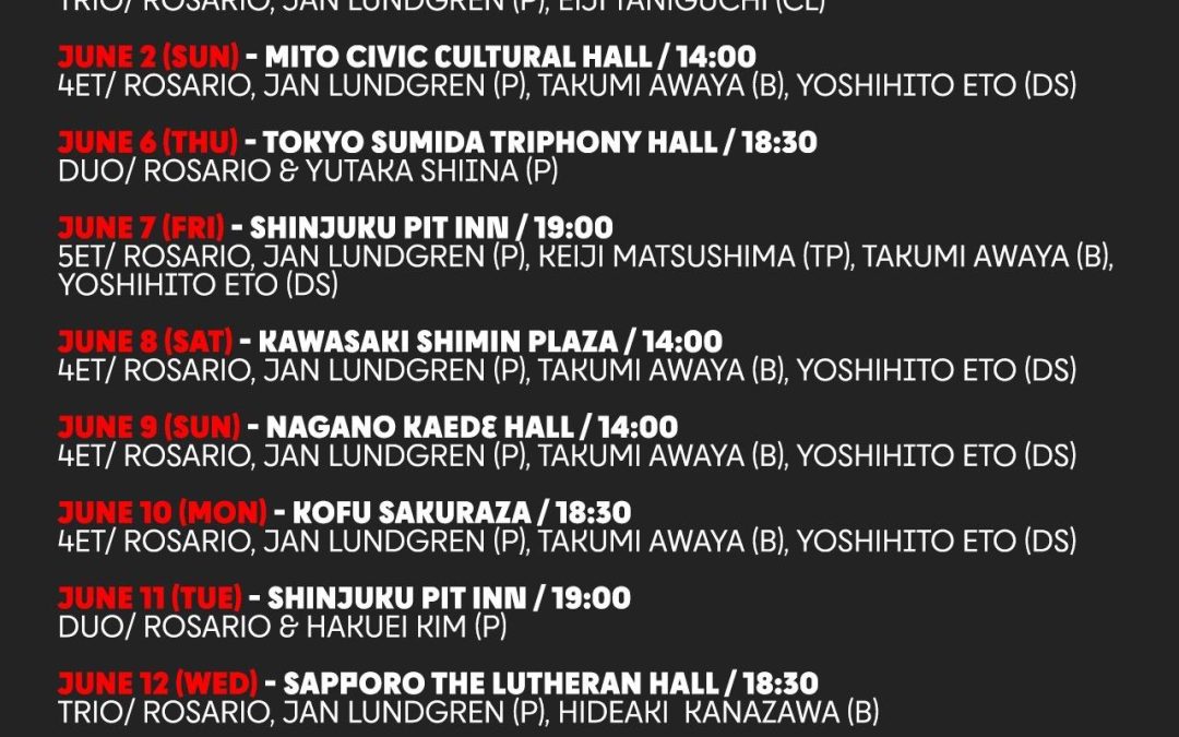 Rosario Giuliani Japan Tour 2024